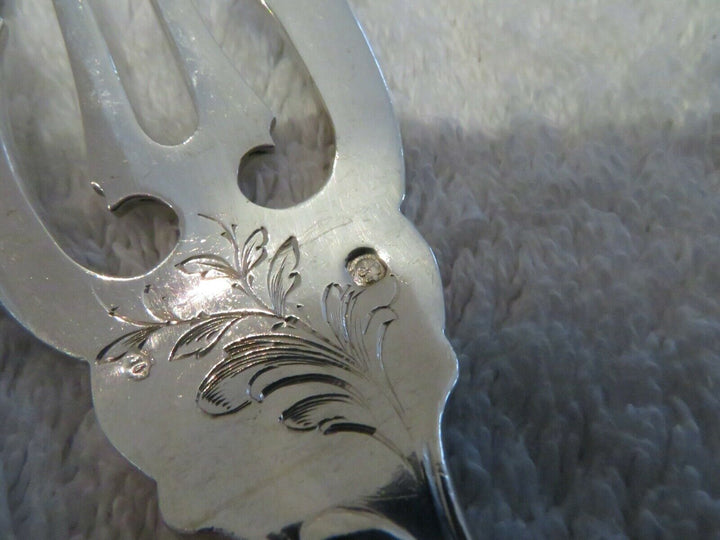 1900 french silver (minerve 950) 10 fish forks E Puiforcat french rococo st