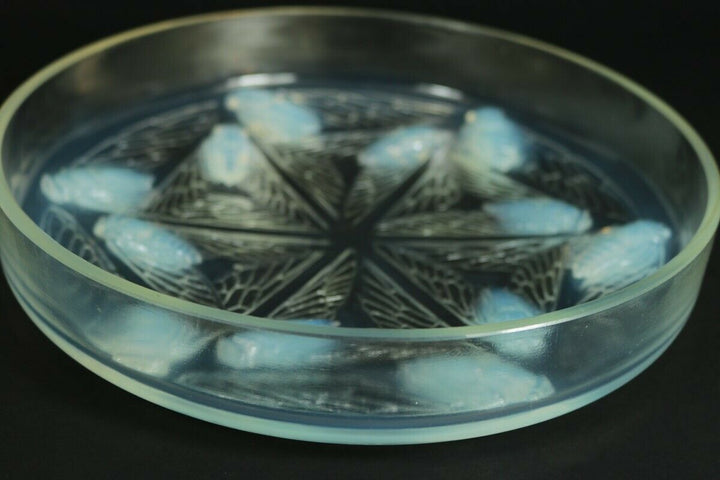 Rene Lalique Opalescent Glass 'Cigales' Box