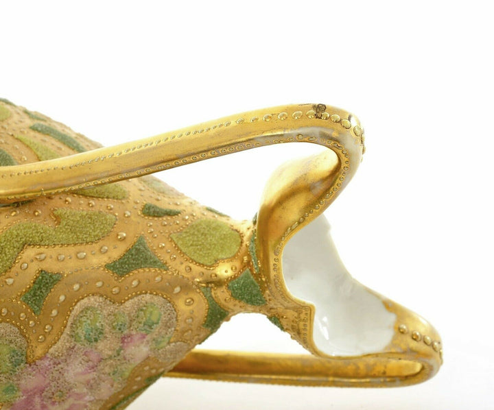 オールドノリタケ　コラレン　フラワーモチーフの花瓶