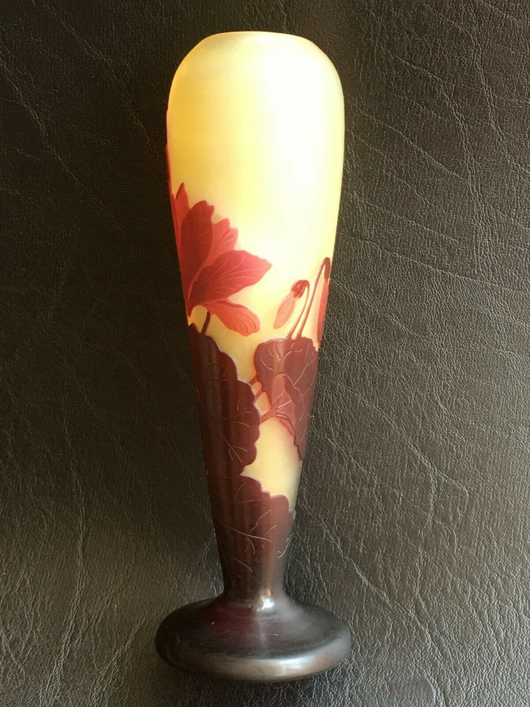 エミールガレ(GALLE)　シクラメン　花瓶　アールヌーボー　1900年