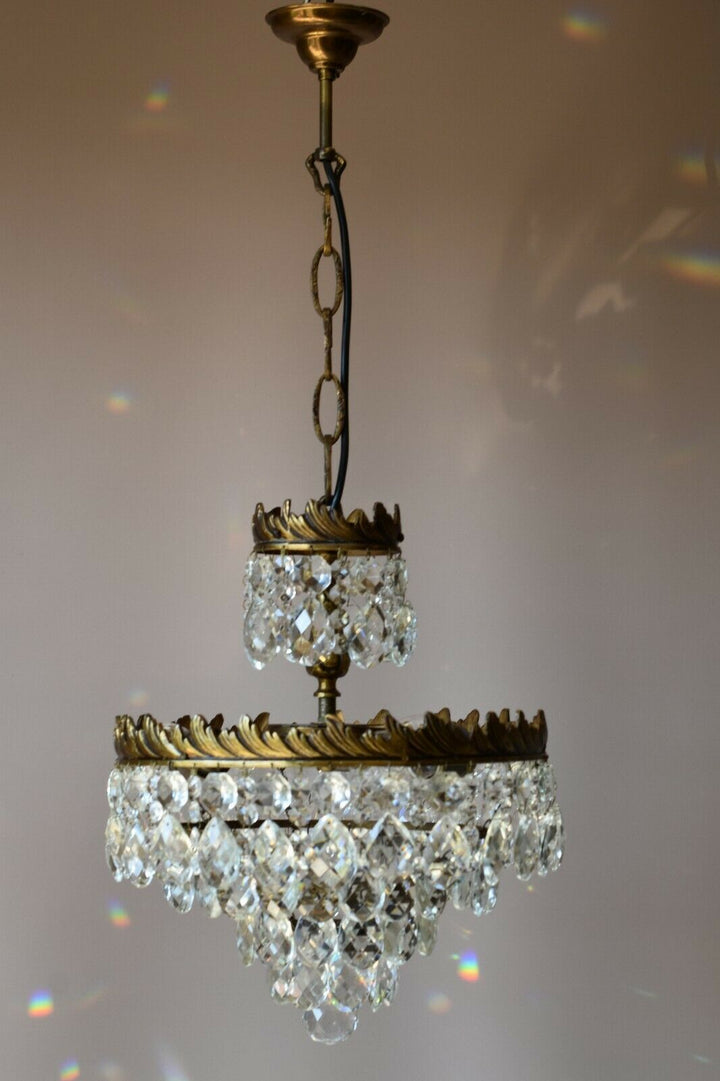 Vintage Crystal Chandelier,Cei