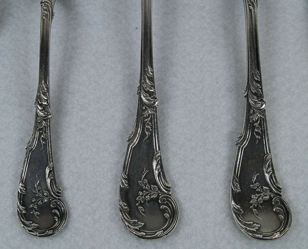 Cardeilhac Antique French Paris 950 Silver Louis XV Pattern Flatware Set Service