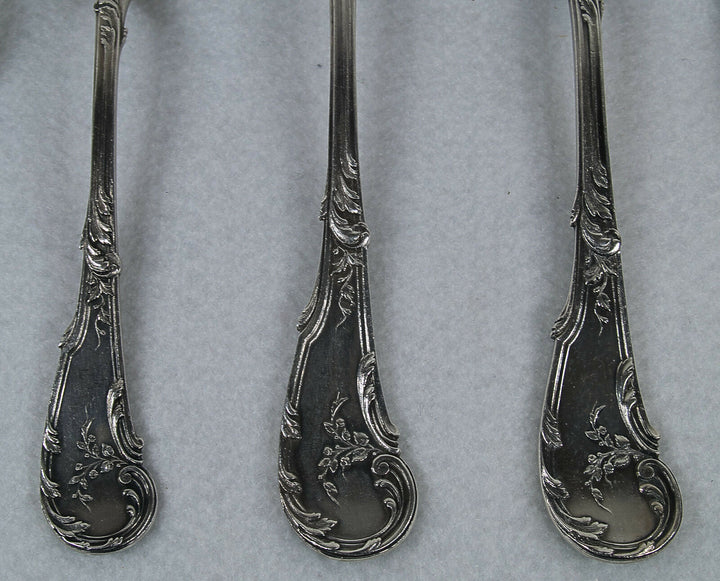 Cardeilhac Antique French Paris 950 Silver Louis XV Pattern Flatware Set Service