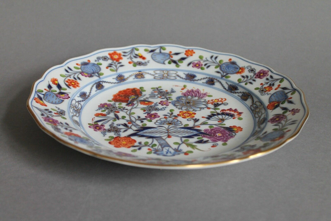 Speiseteller Teller D 25 cm 1.Wahl Meissen Buntes Zwiebelmuster Knaufzeit (A)