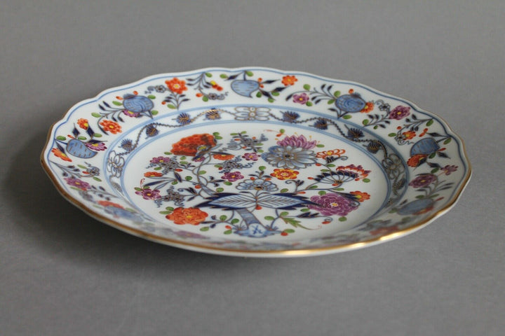 Speiseteller Teller D 25 cm 1.Wahl Meissen Buntes Zwiebelmuster Knaufzeit (A)