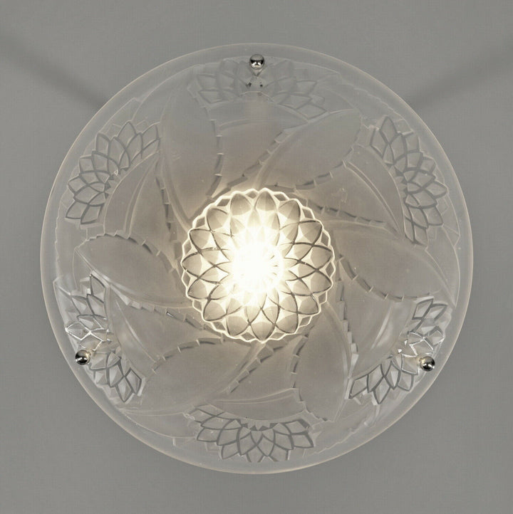 VIARMÉ : FRENCH 1930 ART DECO PENDANT CHANDELIER ....... lustre lamp muller era
