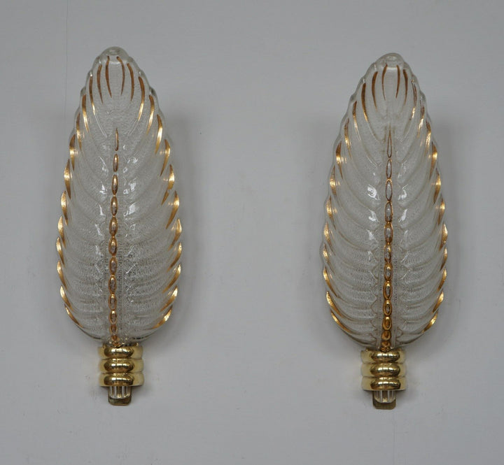 PETITOT : PAIR OF FRENCH ART DECO WALL SCONCES . lights . Gauthier EJG Ezan 1930