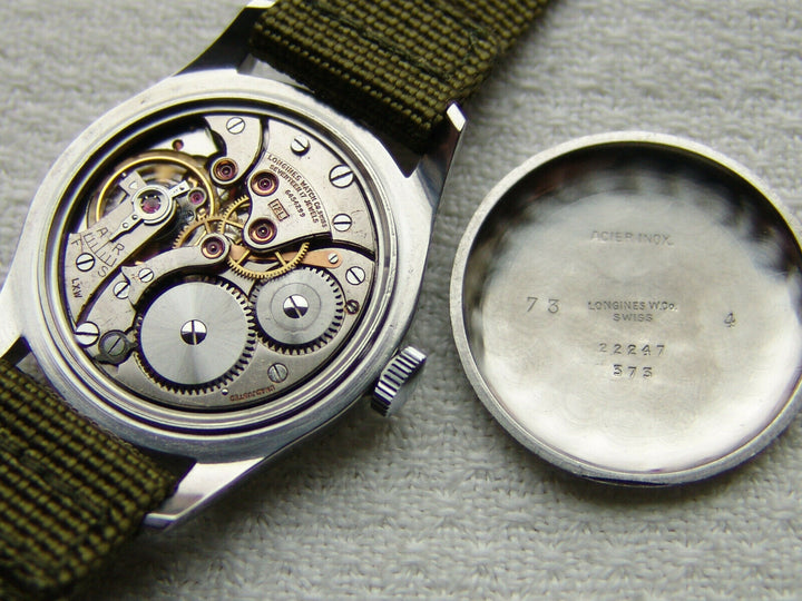 ヴィンテージ　第二次世界大戦期　34mm ロンジン　パイロット　ミリタリー　アワード 腕時計　1942-1951