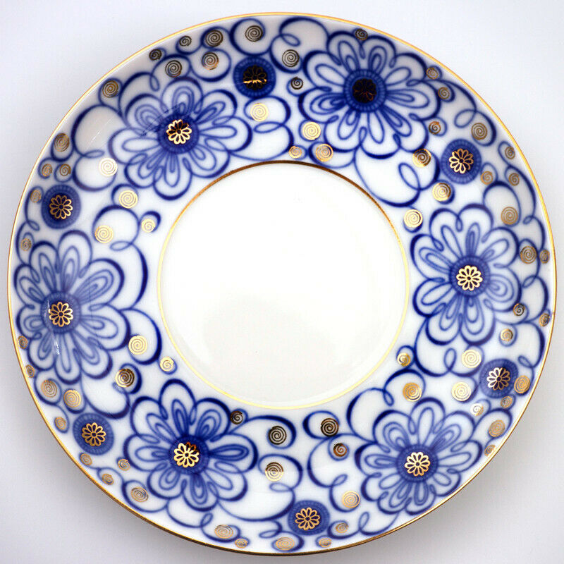 Imperial Porcelain Teacup & Saucer Lomonosov Mug LFZ Russian Bindweed 12 fl oz