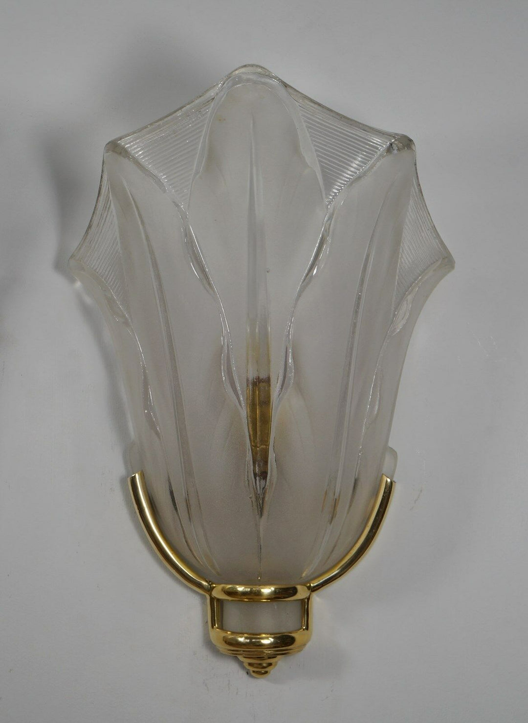 J.Gauthier EZAN : PAIR OF FRENCH ART DECO WALL SCONCES . lamp 1930 muller era