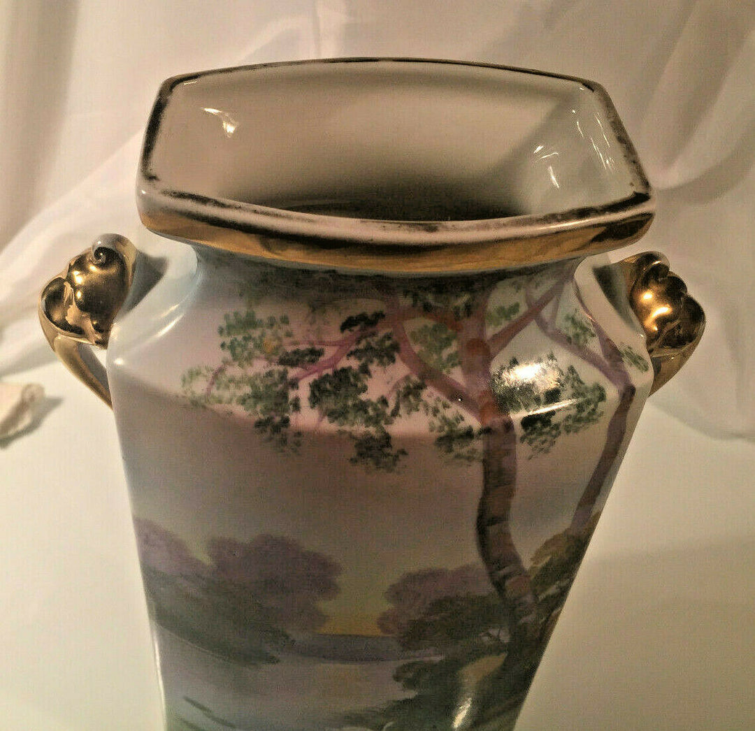 Vintage Noritake Hand Painted Gilded Vase Japan