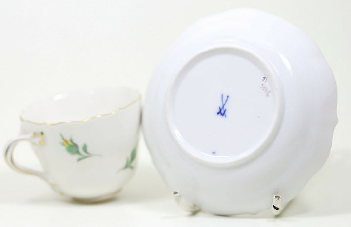 マイセン(Meissen)　モカサービス15点セット　イエローローズ　白磁　2級品