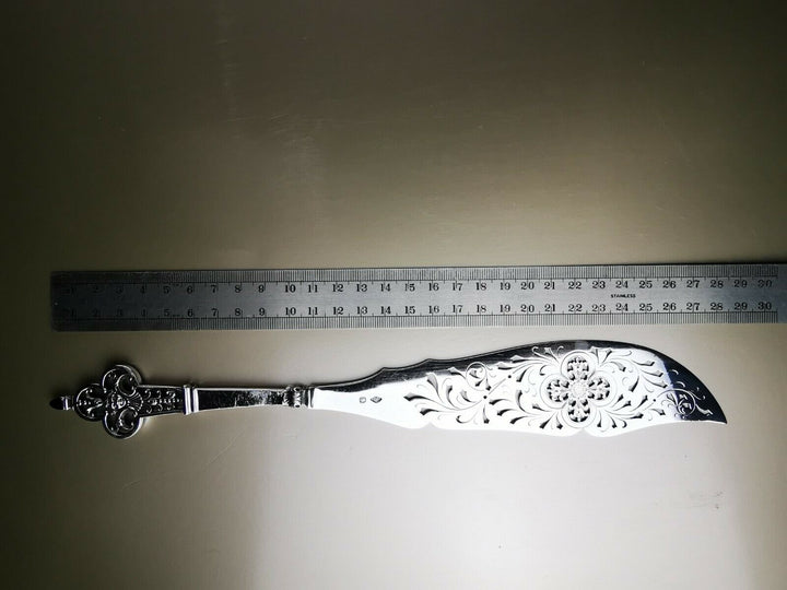 CARDEILHAC - Renaissance Mascaron service knife French antique silver Minerve