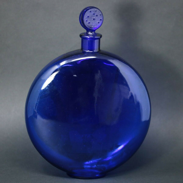 Rene Lalique Glass 'Dans La Nuit' Blue Perfume Bottle