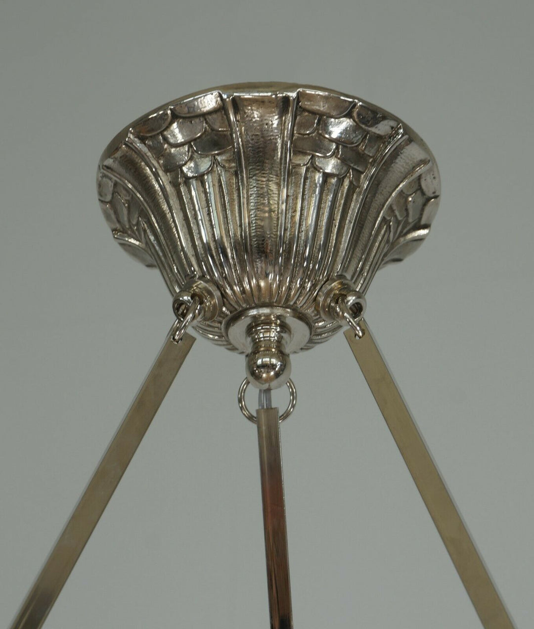 Pierre d'Avesn LORRAIN DAUM : A FRENCH 1930 ART DECO PENDANT . CHANDELIER