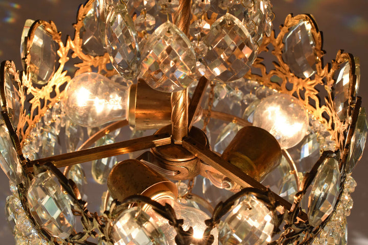 Easy Fit Antique / Vintage Crystal Chandelier, Empire Style Home Living Lamp