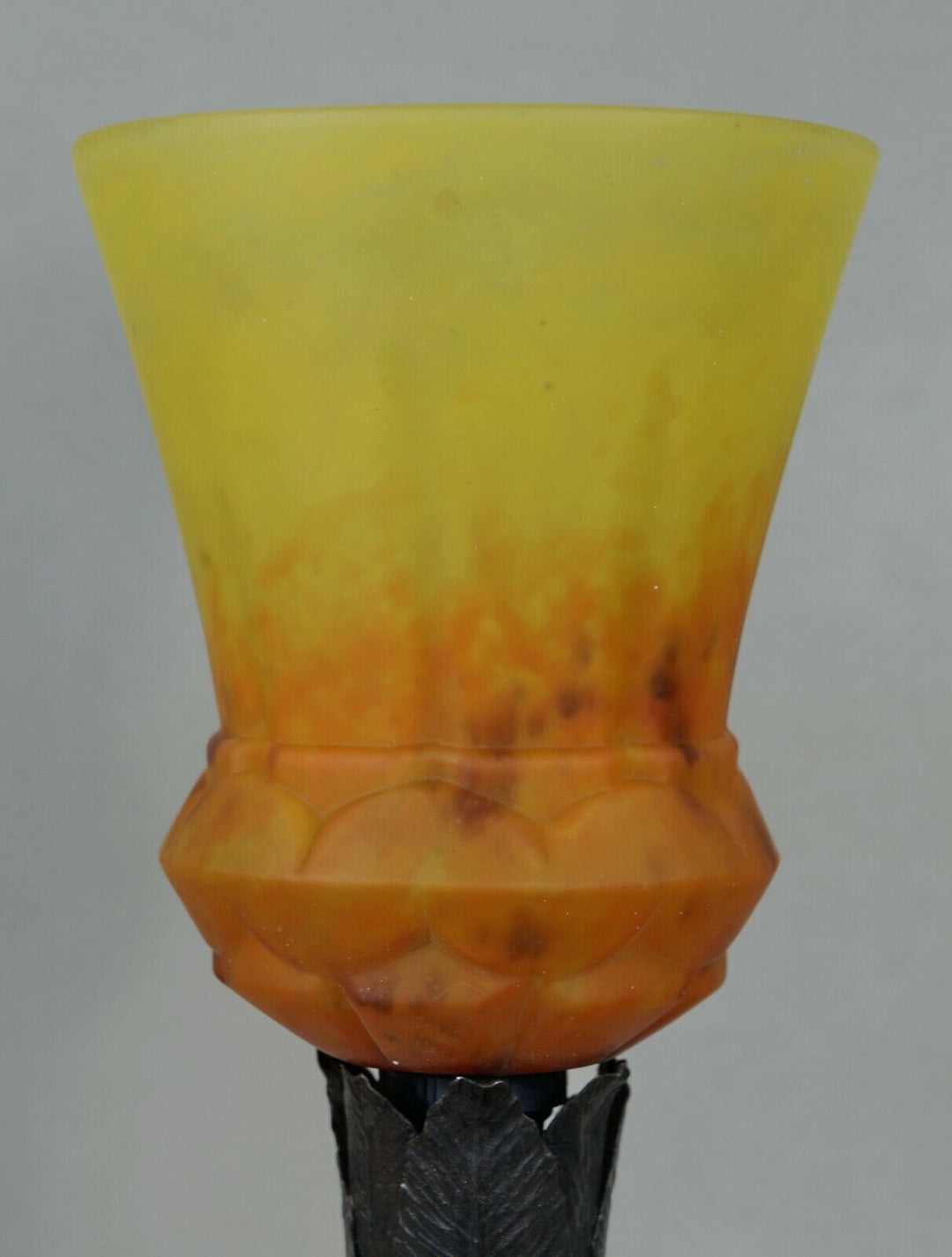 SCHNEIDER : FRENCH 1930 ART DECO LAMP .... wrought iron ............ 1925 France