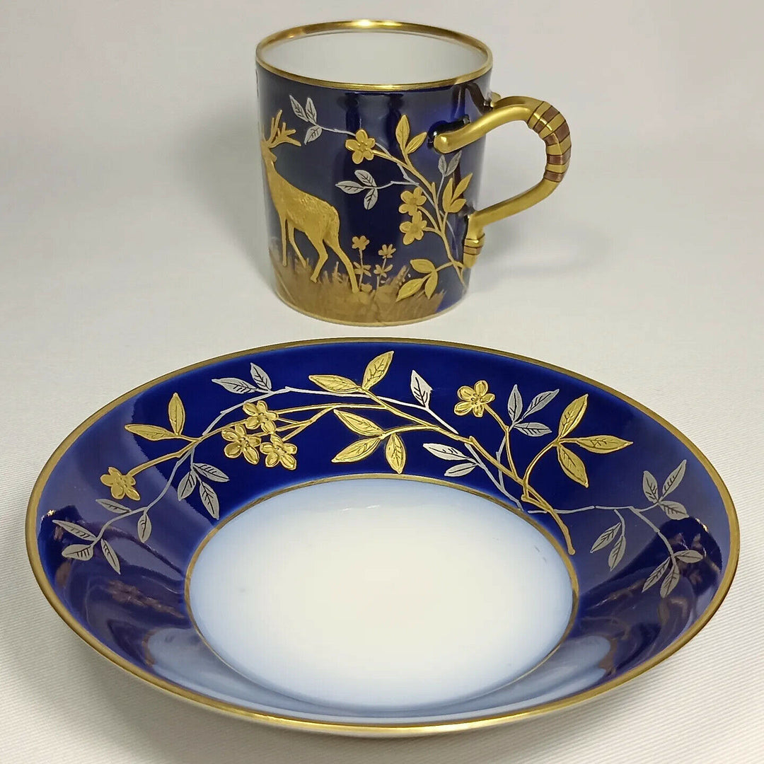 アンティーク　リモージュ　CFH アビランド　手描き絵付け　カップ&ソーサー