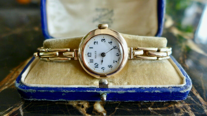 1930年代 ROLEX 9K ローズゴールド レディース腕時計 1930年代 ROLEX 9K ローズゴールド レディース腕時計