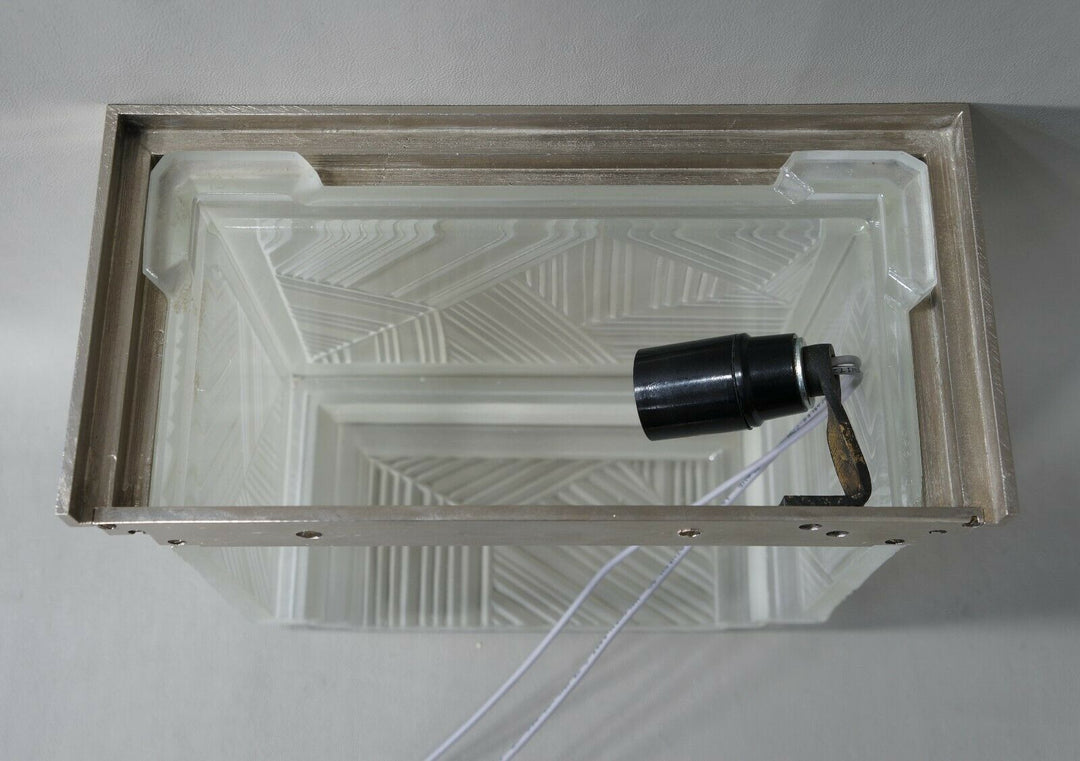 SABINO : FRENCH 1930 ART DECO WALL SCONCE ...... chandelier lamp daum era France