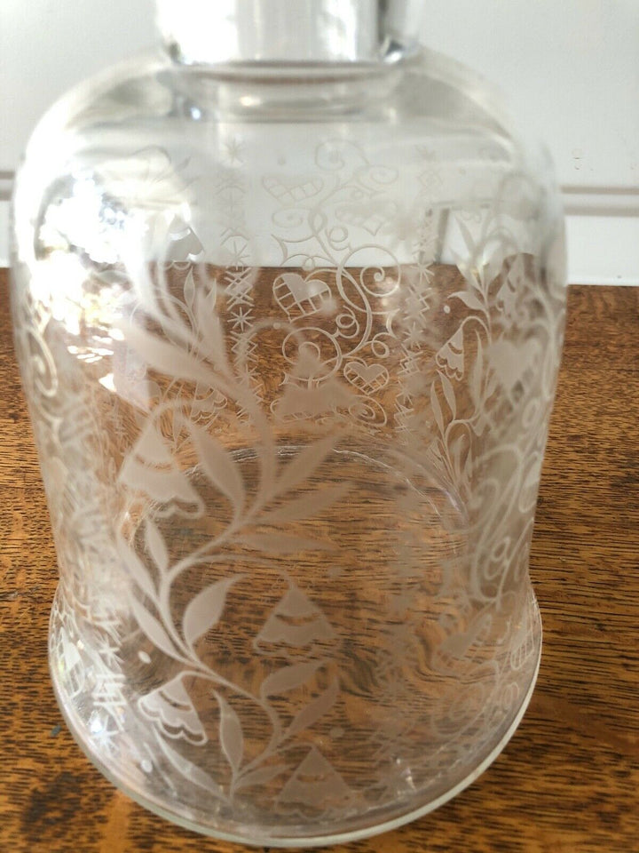 Baccarat Etched Crystal Cordial Decanter France