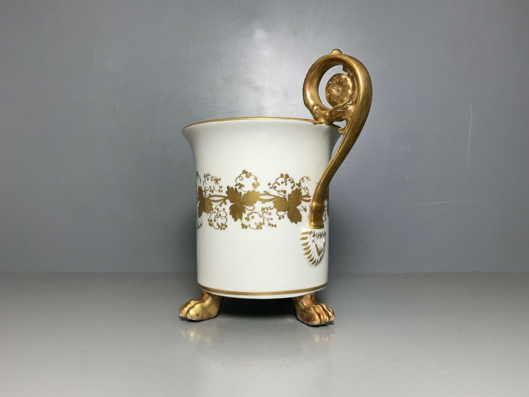 KPM BERLIN TASSE UT FRIEDRICH II ZU PFERD SCHATTENRISSMALEREI GUTER ZUSTAND 1915