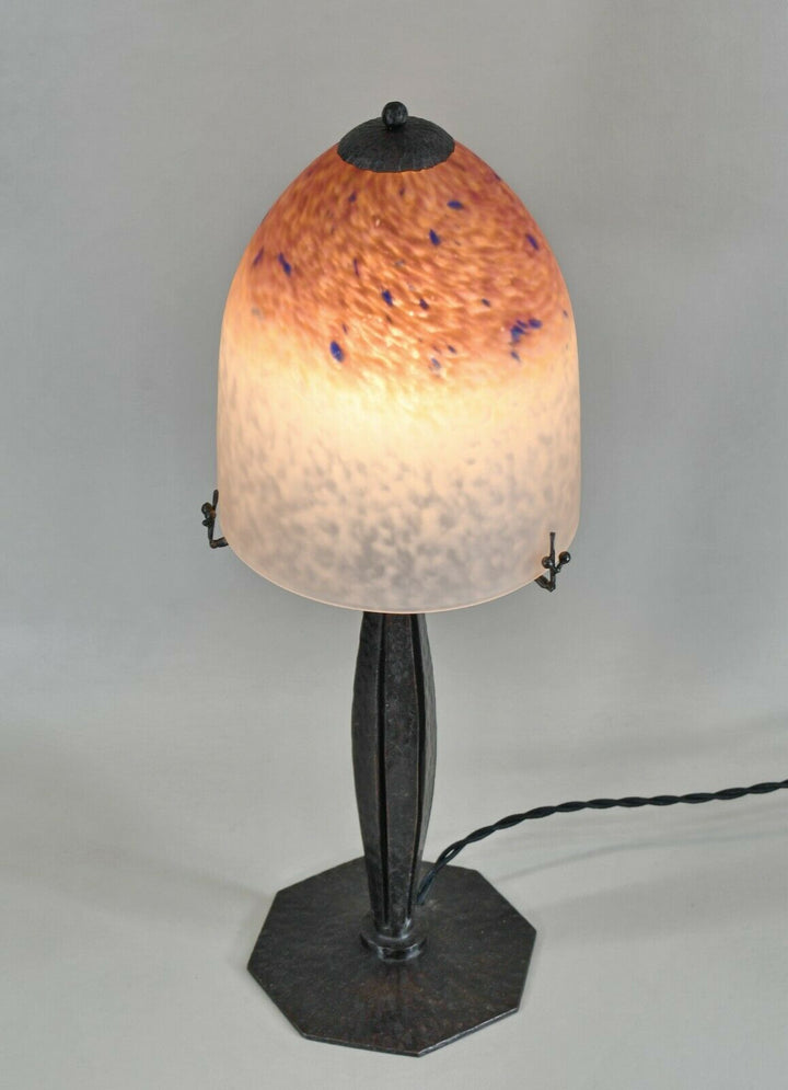 シュナイダー兄弟　アールデコランプ　フランス製　1925年　1930年　錬鉄製