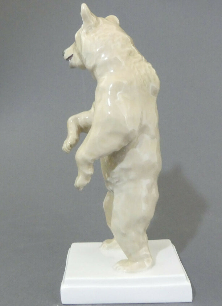 ⚔ Meissen Bär stehend Braunbär Figur V125 TOP 1.Wahl - Erich Hösel Pfeifferzeit