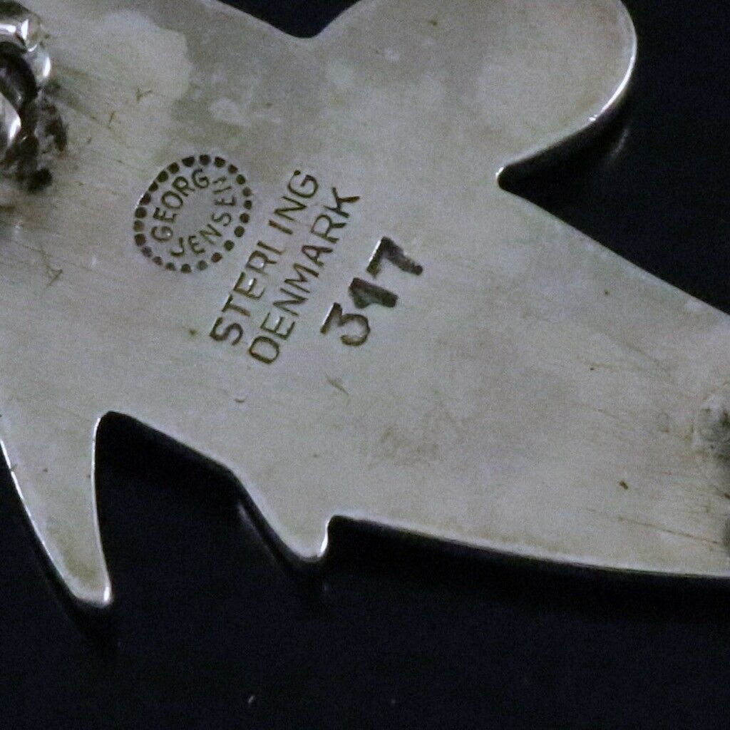 ジョージジェンセン　スターリングシルバー　イルカのブローチ　#317　 アーノ・マリノウスキー