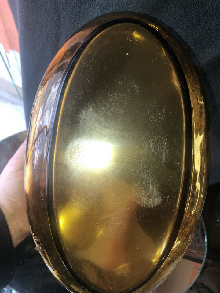 エミールガレ(GALLE)　金色　フラワーデコの器