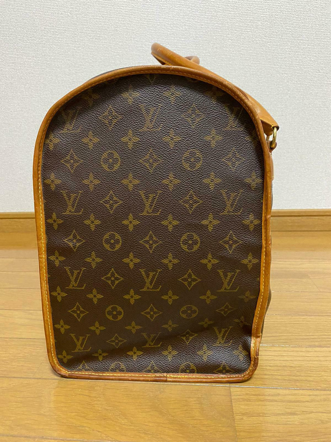 AUTH LOUIS VUITTON MONOGRAM SAC Chien 50 Dog Pet Carrier Bag Purse Travel LV288