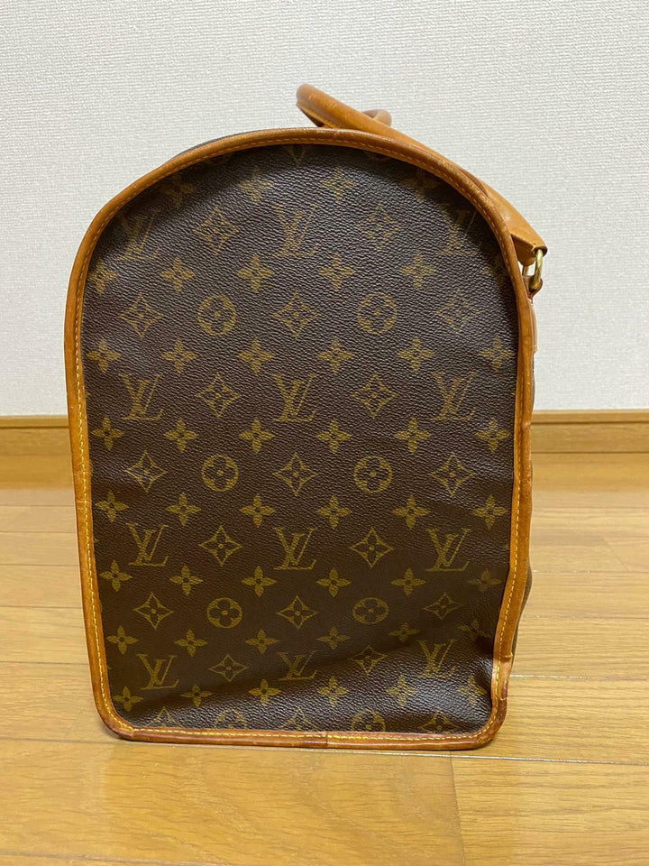 AUTH LOUIS VUITTON MONOGRAM SAC Chien 50 Dog Pet Carrier Bag Purse Travel LV288