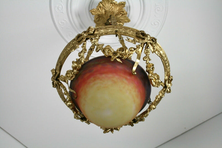 ミューラー兄弟　シーリングランプ（ペンダントライト）アールヌーボー