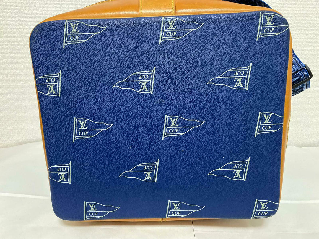AUTH LOUIS VUITTON CUP 1992 BOSTON BLUE SAC MARIN LUGGAGE TRAVEL BAG LV205