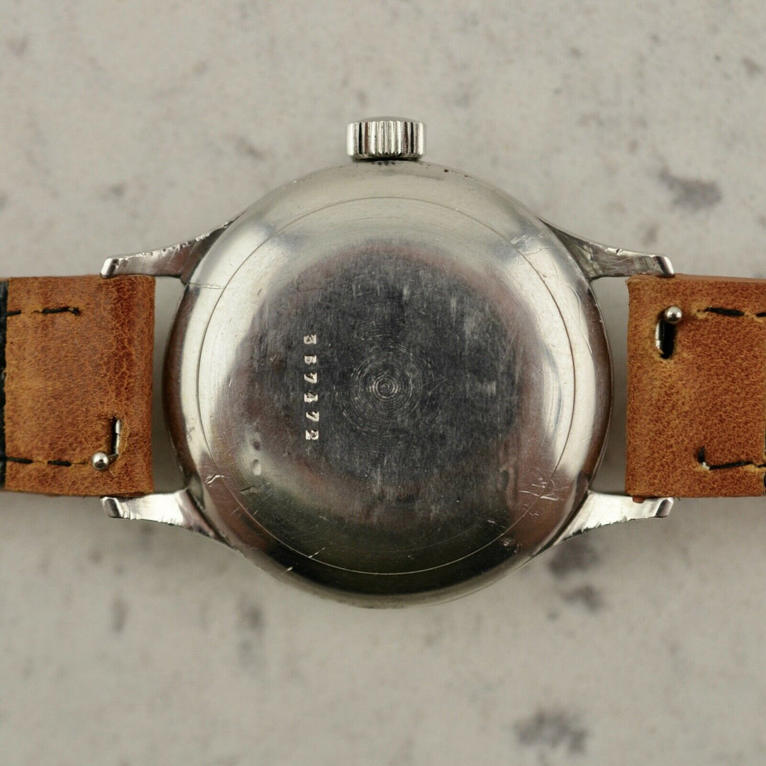 1946年　ヴィンテージ ジャガー・ルクルト　オートマチック　ミリタリー　バンパー　　腕時計 cal.12A スチール製