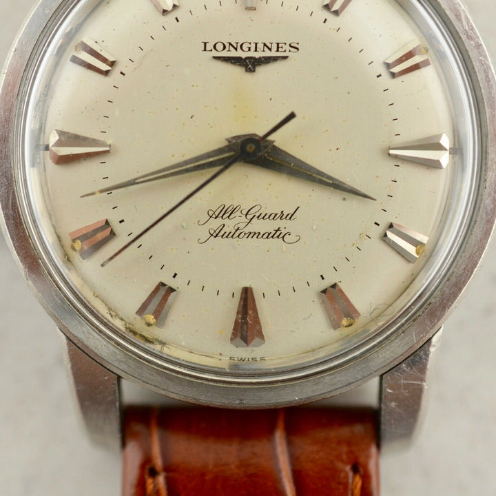 1956年　ヴィンテージ ロンジン オールガード　オートマチック　コンクエスト　腕時計　19AS 参考番号9006 スチール製