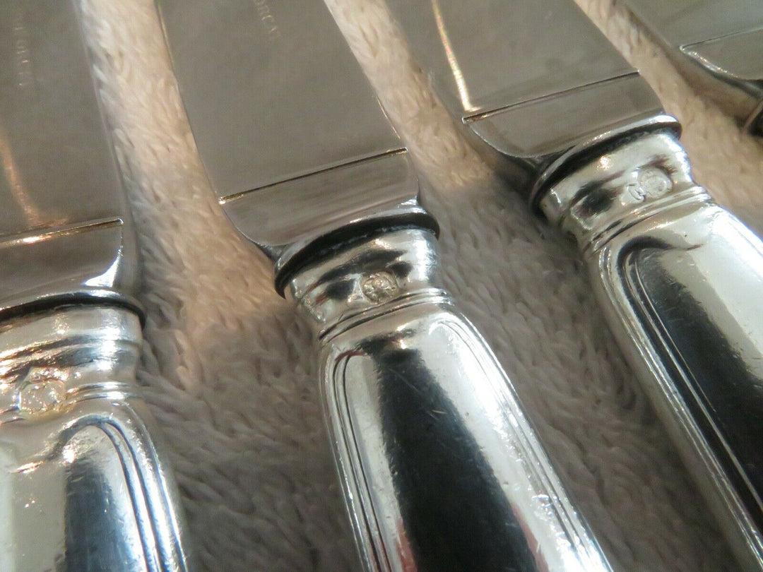 Gorgeous french 950 silver 11 dessert luncheon knives Puiforcat shells