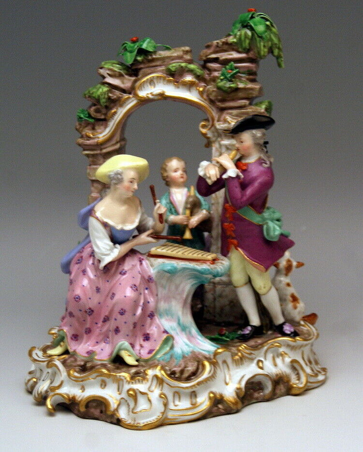 MEISSEN マイセン人形「音楽一家」