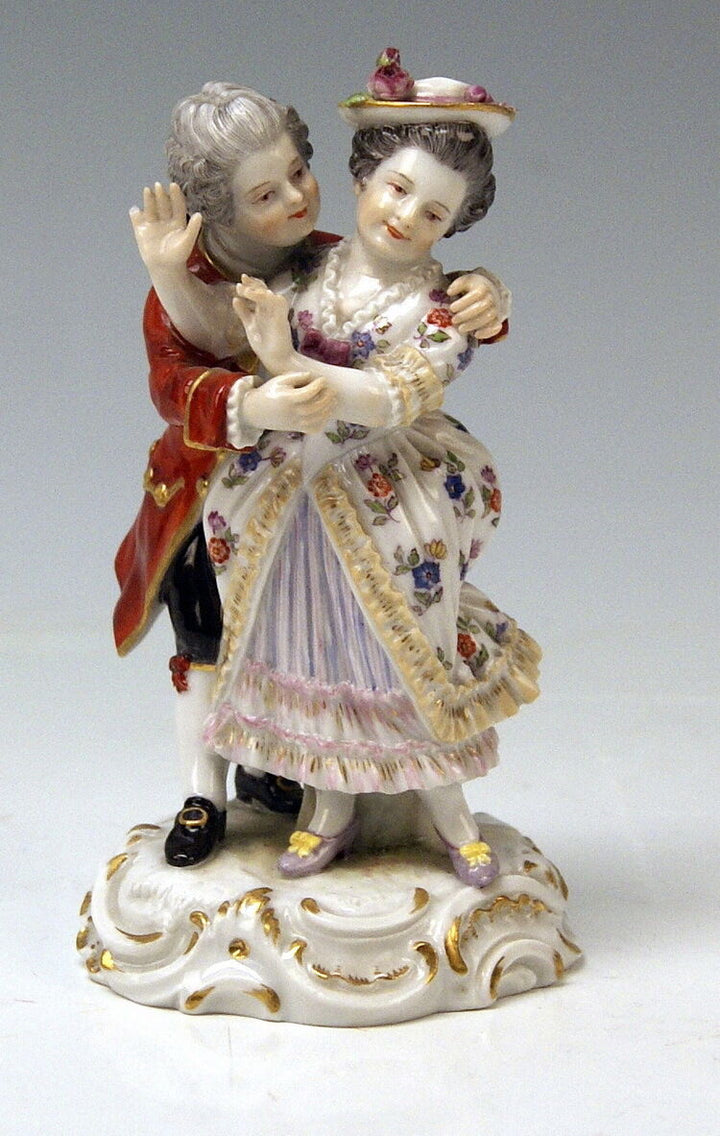 MEISSEN FIGUR GRUPPE TANZENDES PAAR GALLANT PAIR AUGUST RINGLER MNR:O141 UM 1890