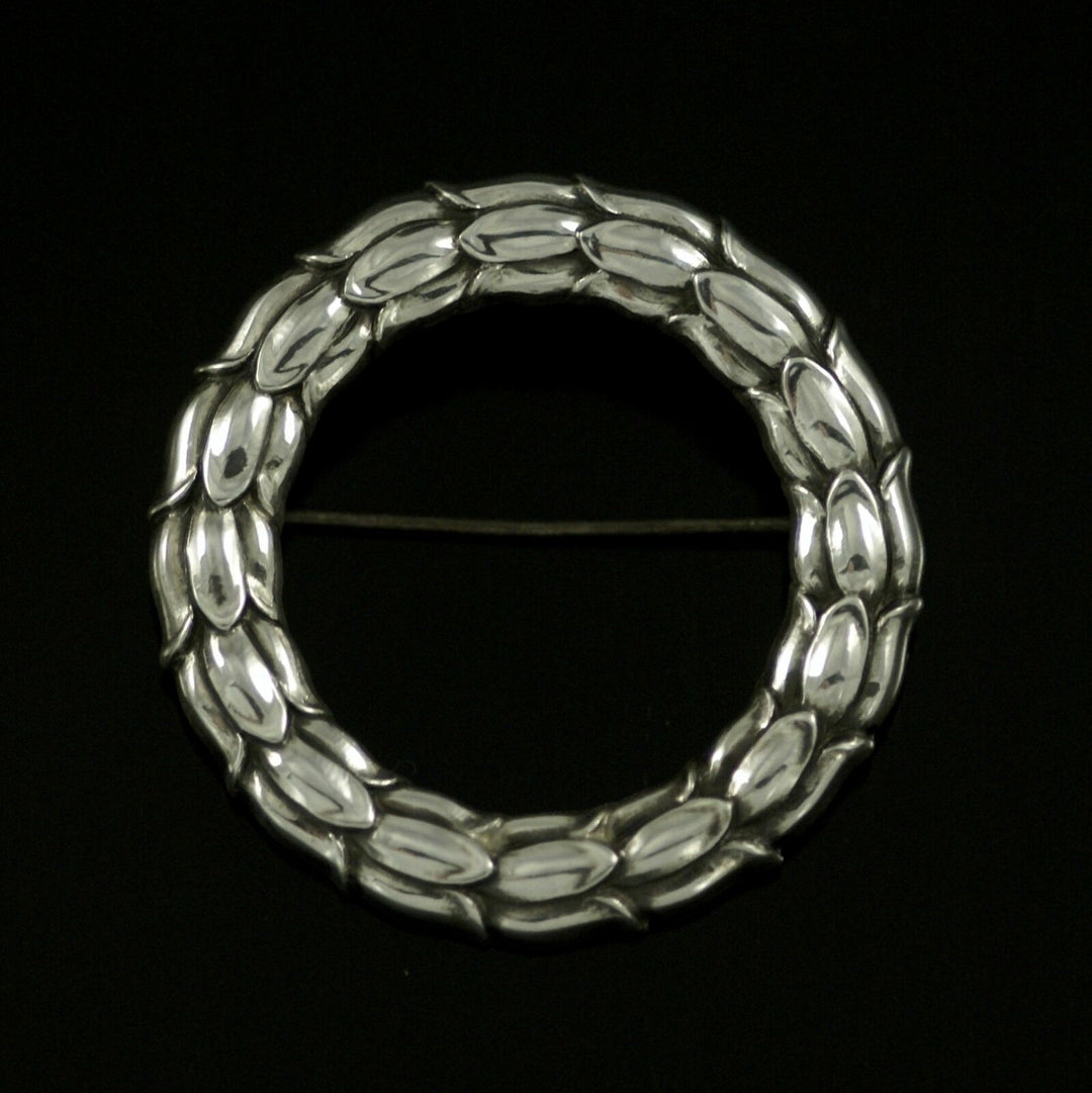 Georg Jensen. Sterling Silver Brooch #301 - Sigvard Bernadotte.