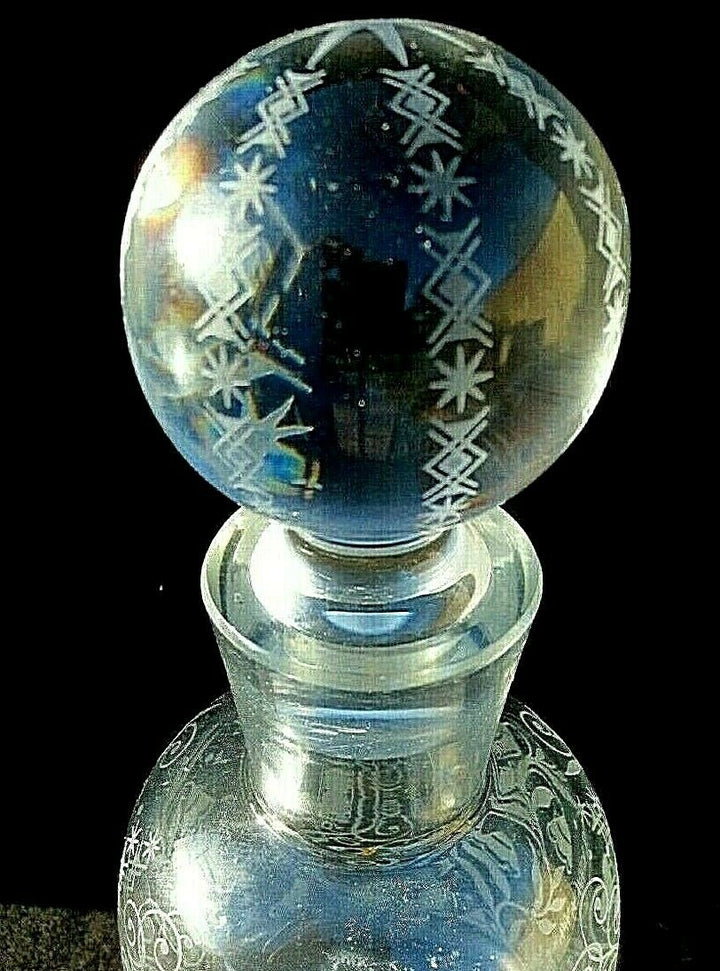 BACCARAT - carafe a whisky " ARGENTINA " CRISTAL - pour Rocher Frères -1943.