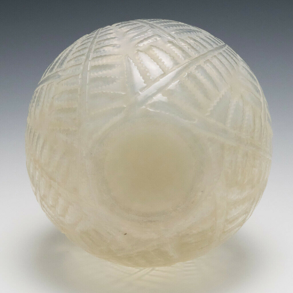 Opalescent Rene Lalique Espalion Vase Designed 1927 Marcilhac 996