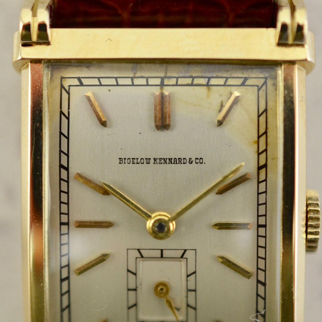 1935年　モバードヴィンテージ　ウルトラプラン Bigelow Kennard & Co(ビゲロウケナード社)腕時計(参考番号：43829) 14金イエローゴールド製