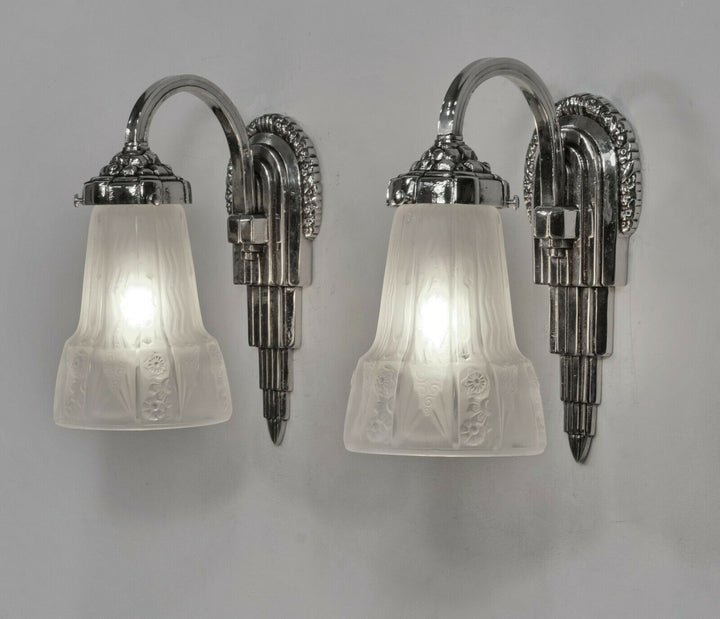 ミューラー兄弟　フランス1930年アールデコ　ウォールランプ