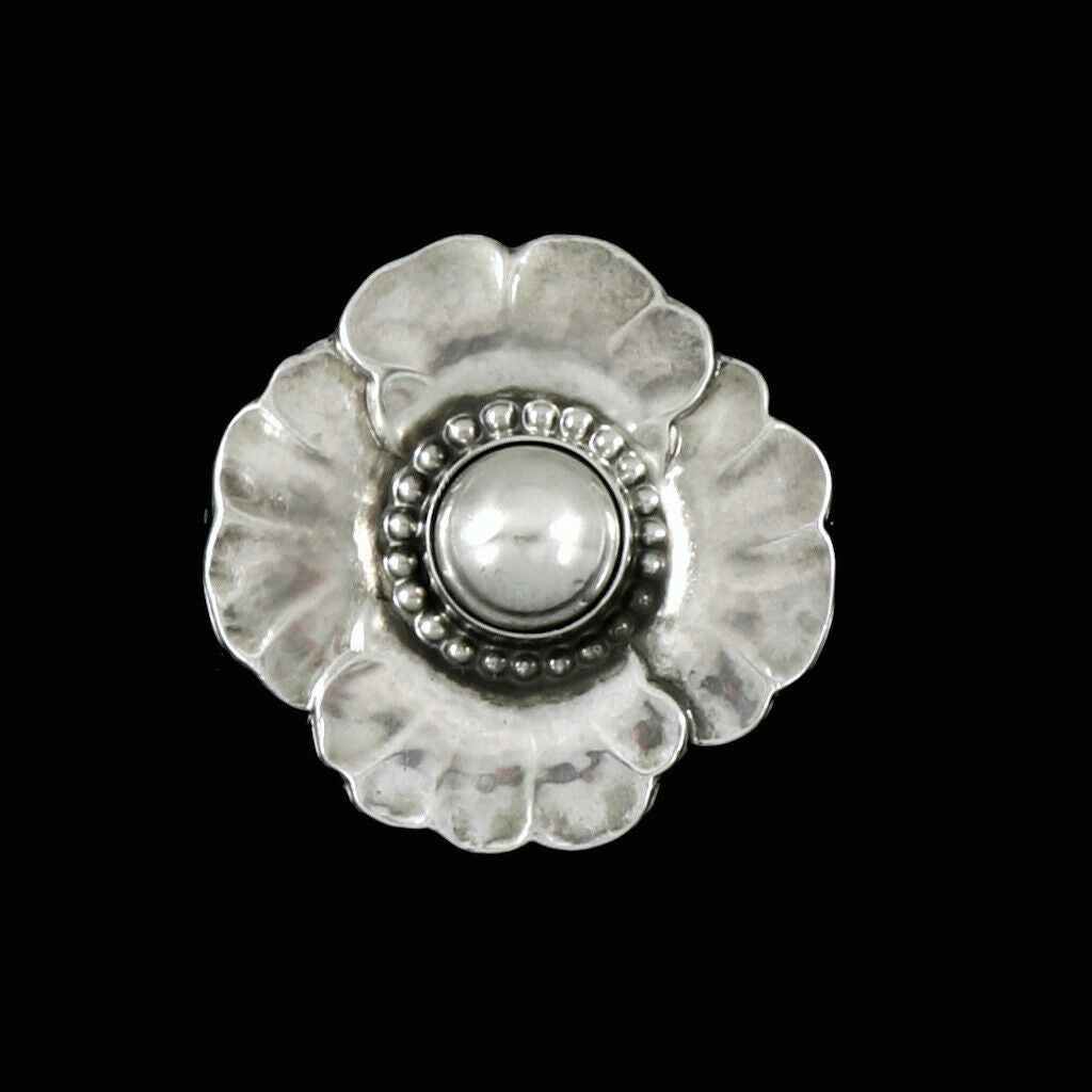 Georg Jensen. Art Nouveau Sterling Silver Brooch #189.