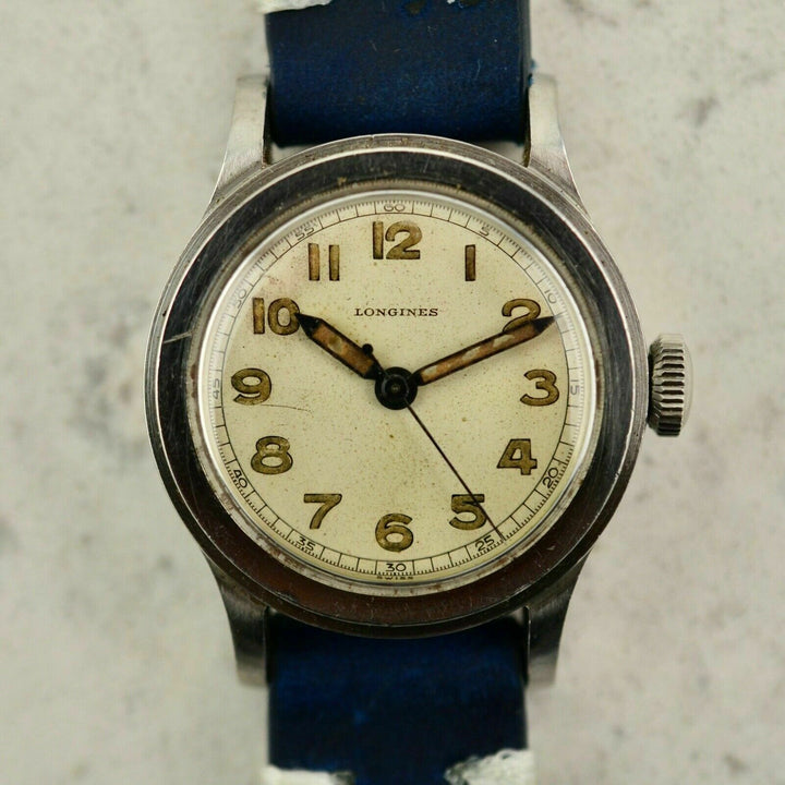 1942年　ヴィンテージ ロンジンWWII ミリタリー　トレタケ　腕時計　cal.120 スチール製