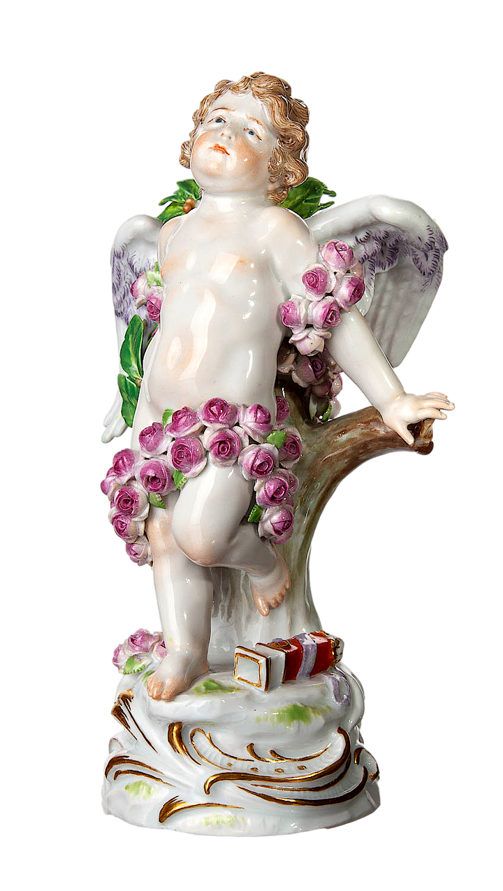 マイセン人形 フィギュリン 題名『プロメテウスのキューピッド』 ヘル