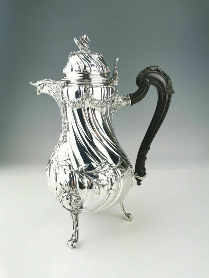 CARDEILHAC - Exceptional silver coffee tea 4 piece set - French minerve .950