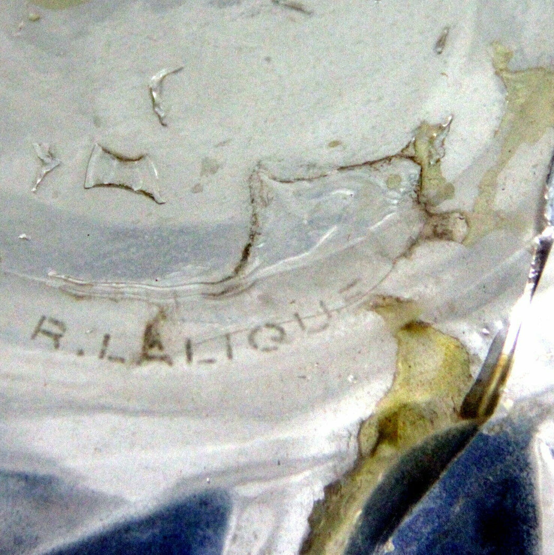 Exceptionnel Vase boule modèle "Sauterelles" René LALIQUE signé création 1912
