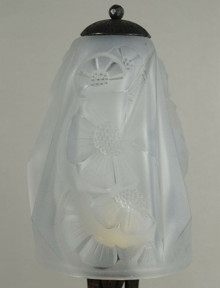 Hubens：フランス1930年代アールデコ調ランプ　錬鉄製（デュゲ作）